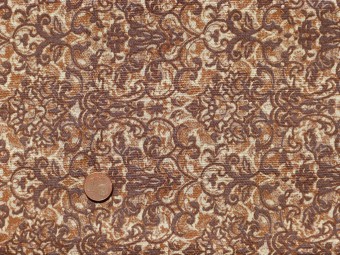 Tissu patchwork marron et beige Tissu patchwork marron et beige