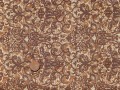 Tissu patchwork marron et beige
