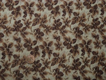 Tissu patchwork beige et marron Tissu patchwork beige et marron