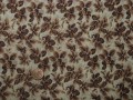 Tissu patchwork beige et marron