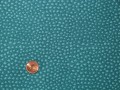 Tissu patchwork fond bleu à pois bleus