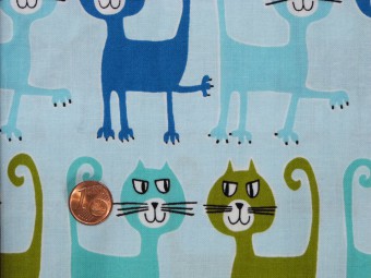 Tissu patchwork bleu et vert Tissu patchwork bleu et vert
