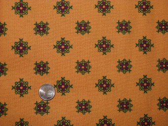 Tissu patchwork orange, vert et rouge Tissu patchwork orange, vert et rouge