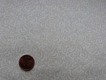 Tissu patchwork beige
