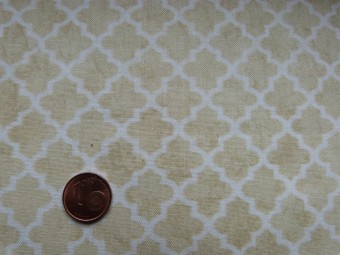 Tissu patchwork beige