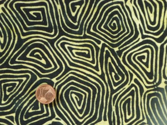 Tissu patchwork Batik noir et jaune Tissu patchwork Batik noir et jaune