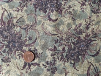 Tissu patchwork vert, marron et or Tissu patchwork vert, marron et or