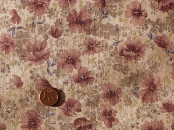 Tissu patchwork Japonais beige, rose vert et violet Tissu patchwork Japonais beige, rose vert et violet
