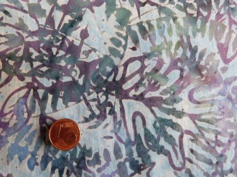 Tissu patchwork Batik bleu et violet Tissu patchwork Batik bleu et violet
