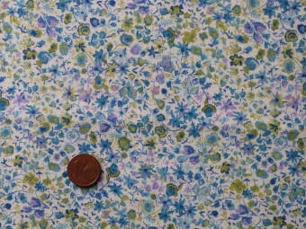 Tissu patchwork bleu, vert et violet Tissu patchwork bleu, vert et violet