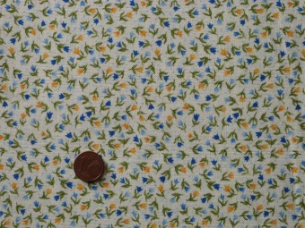 Tissu patchwork blanc, bleu, vert et jaune Tissu patchwork blanc, bleu, vert et jaune