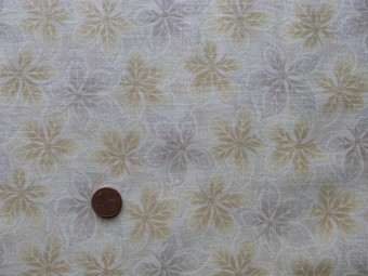 Tissu patchwork Japonais beige et gris Tissu patchwork Japonais beige et gris