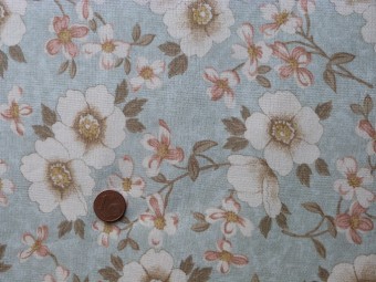 Tissu patchwork Japonais bleu, beige, verte et rose Tissu patchwork Japonais bleu, beige, verte et rose