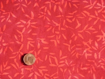 Tissu patchwork Batik rouge et rose Tissu patchwork Batik rouge et rose