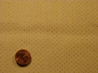 Tissu patchwork Noel beige et or Tissu patchwork Noel beige et or