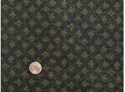 Tissu patchwork vert et blanc