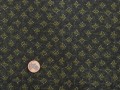Tissu patchwork vert et blanc